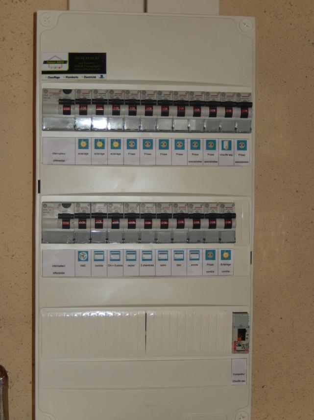 Mise aux normes d'un tableau électrique à Changé (72560)